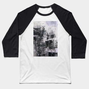 Black and White Abstract painting Baseball T-Shirt